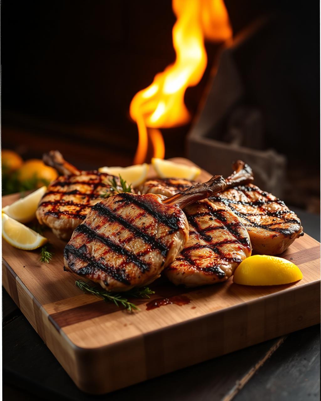 Grilled meats